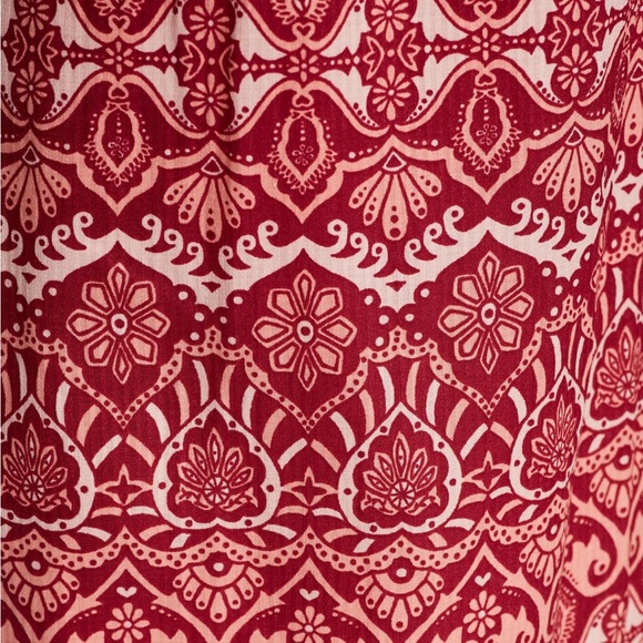 TIGERLILY Nivi Red Boho Print High Waisted Wide Leg Pants RRP$199 - Picture 16 of 16